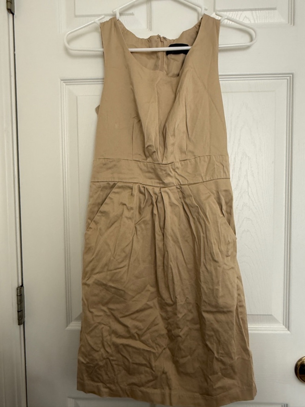 Mossimo Supply Co. Tan Sleeveless Midi Dress